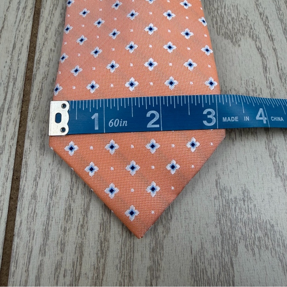 797 Club Room Men's Tie Delaney Neat 800 Orange $55 Polyester — image 2 of 5